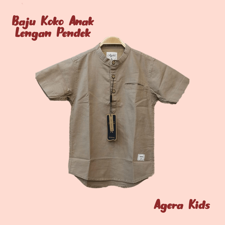 BAJU KOKO PENDEK ANAK - KOKO ANAK ANAK LENGAN PENDEK - KOKO PENDEK ANAK AGERA