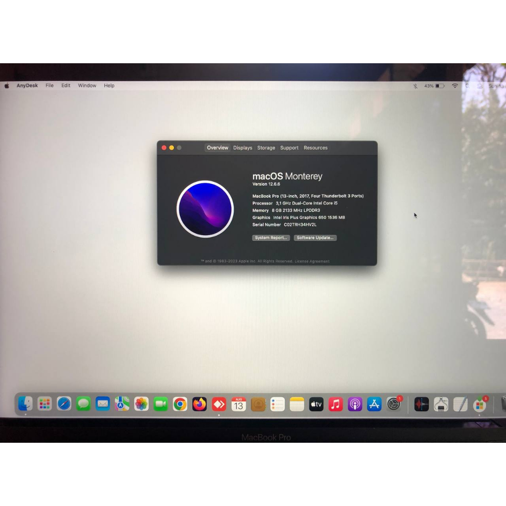 Macbook Pro 2017 Touchbar