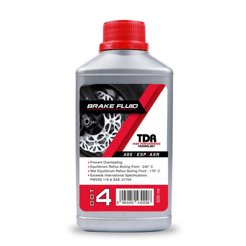 Oli minyak rem Tdr DOT 4 Brake Fluid DOT 4 Tdr 500 ml Original Motor Mobil