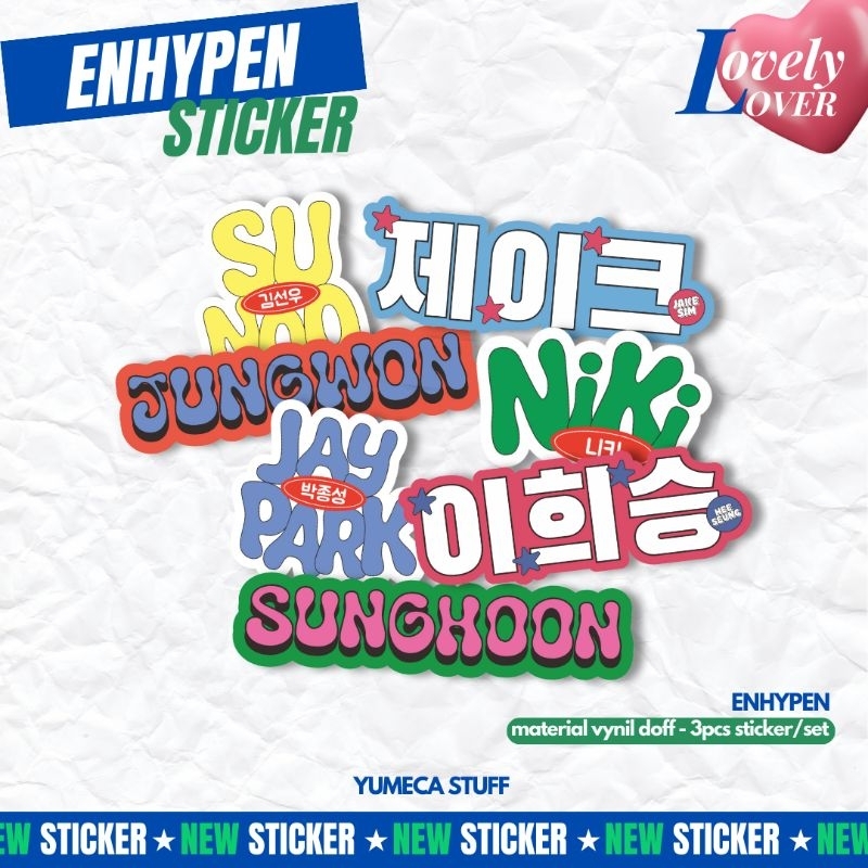 

(min. co 15k) ENHA LOVELY LOVER STICKER SET