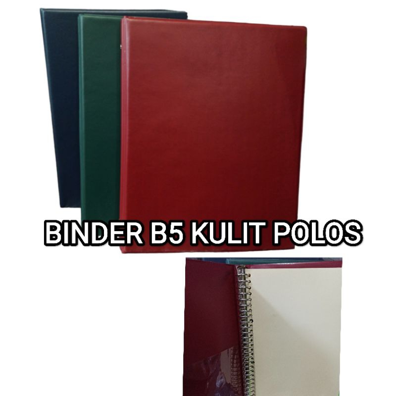 

BINDER B5 KULIT POLOS