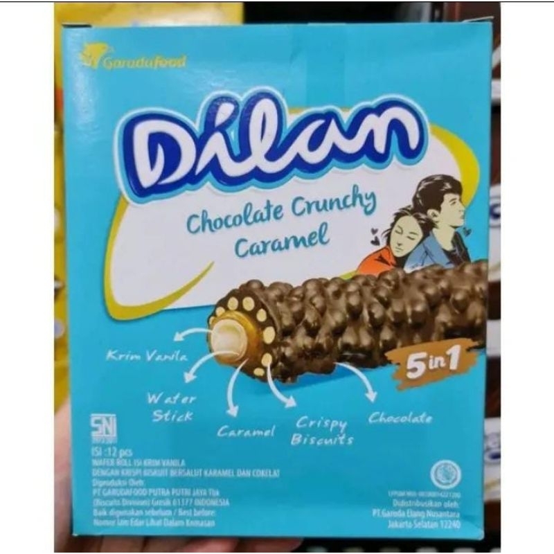 

SS - 1 Box 12 Pcs Dilan Chocolate Crunchy Caramel