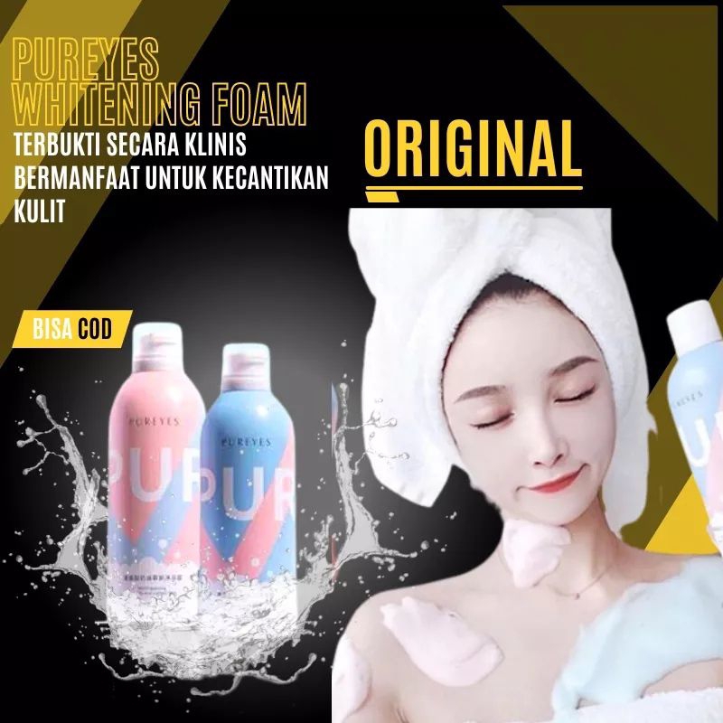 Pureyes Whitening Foam Shower / Sabun Mandi Pureyes SPA Korean Original 350ml