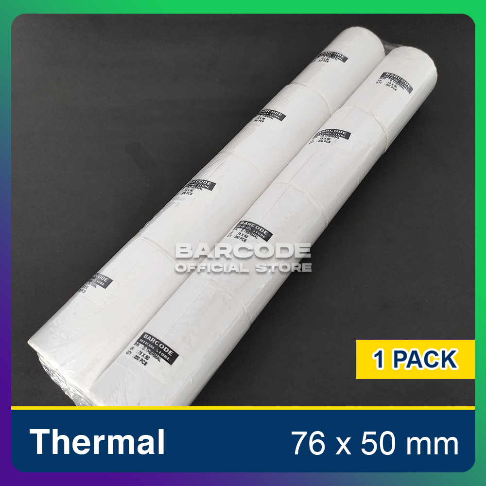 

1 PACK Label Thermal Printer Bluetooth 80mm 76x50mm Coreless Gap 2mm