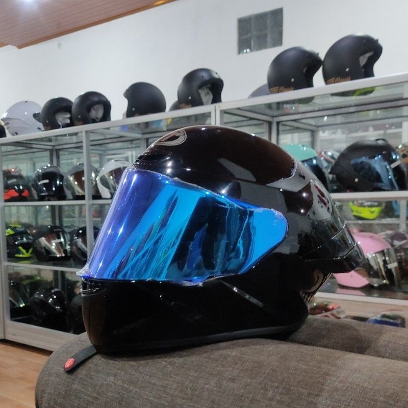 Helm KYT TT Course Black Glossy