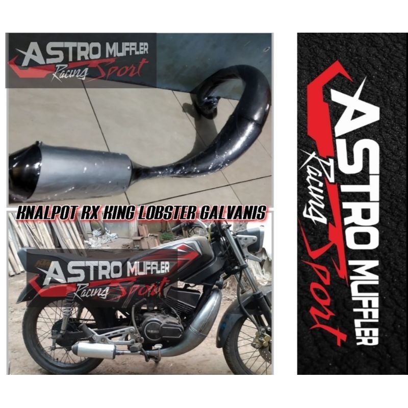 knalpot Lobster udang RX king Galvanis anti karat pnp rangka RX King Yt115 suara garing Tarikan ente