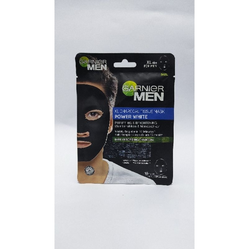 Garnier Men XL CHARCOAL TISSUE MASK POWER WHITE
