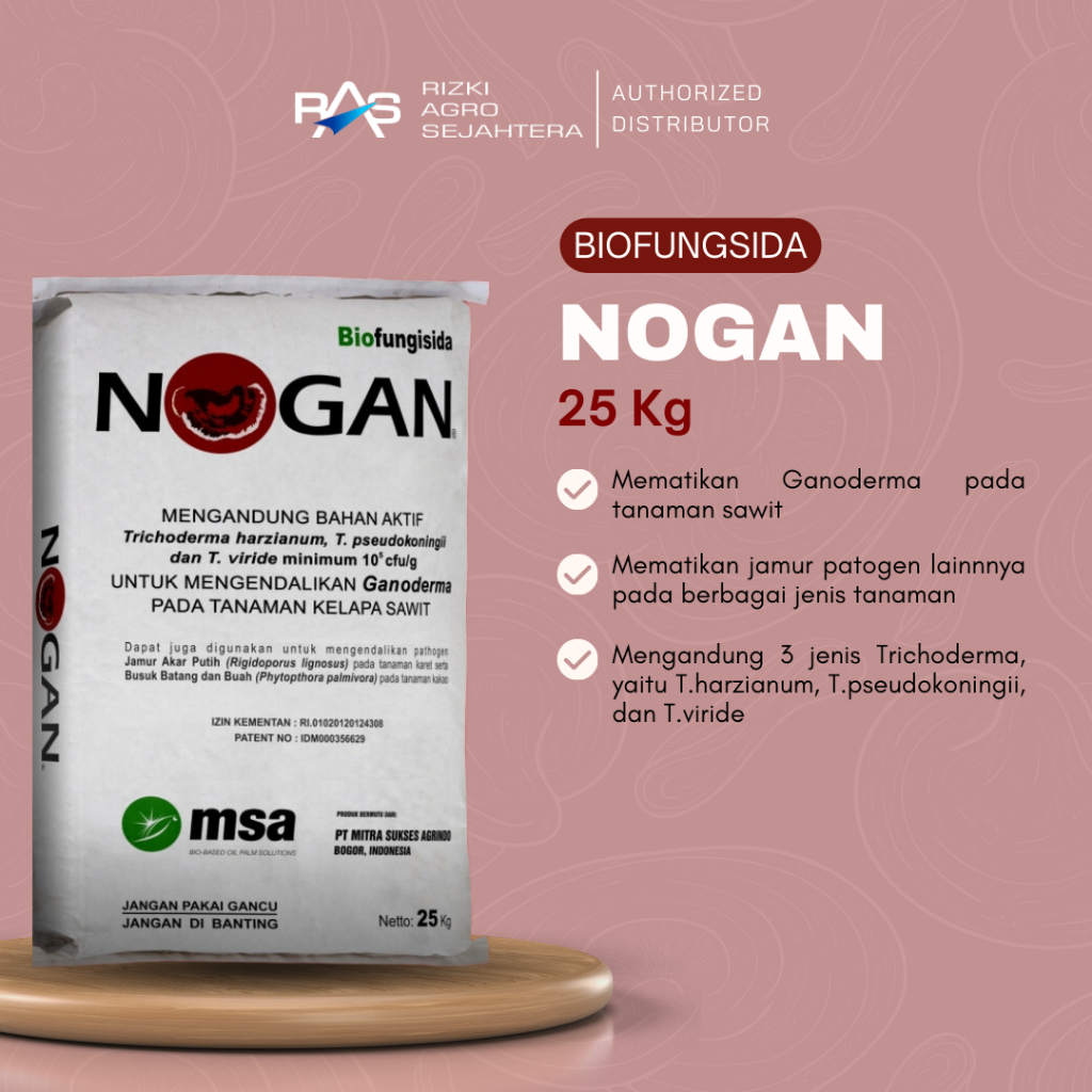 Biofungsida Nogan 25 Kg – Segala Jenis Tanaman dan Kelapa Sawit