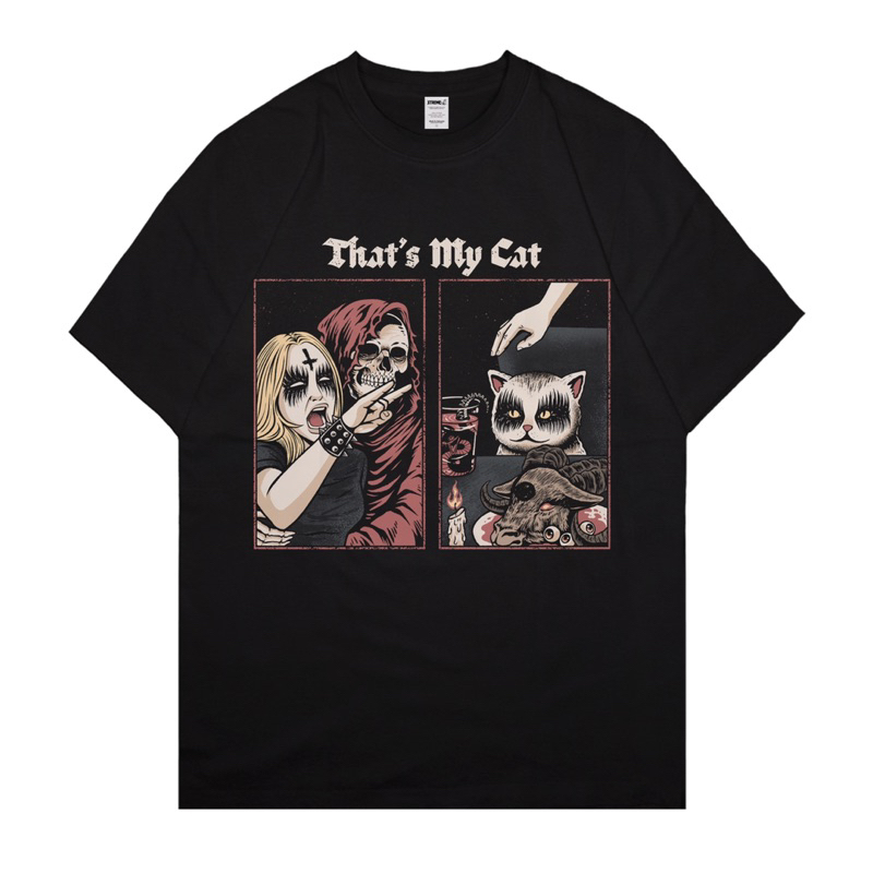 That's My Cat Kaos Katun Tanpa Jahitan S-XXL