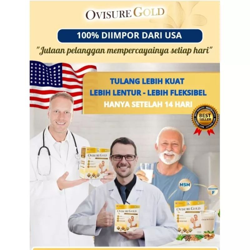 

SUSU OVISURE GOLD IMPOR USA BPOM. Membantu Memperbaiki Tulang Kropos