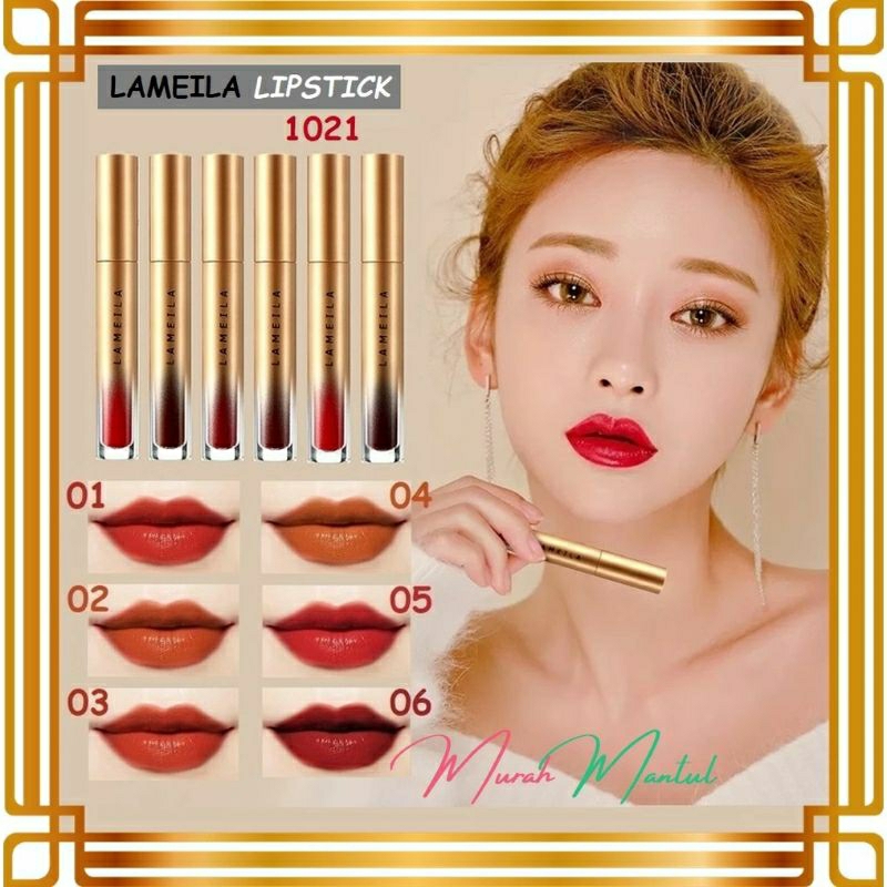 Lameila Velvet Lip Glaze Lipstik Pelembab Tahan Lama