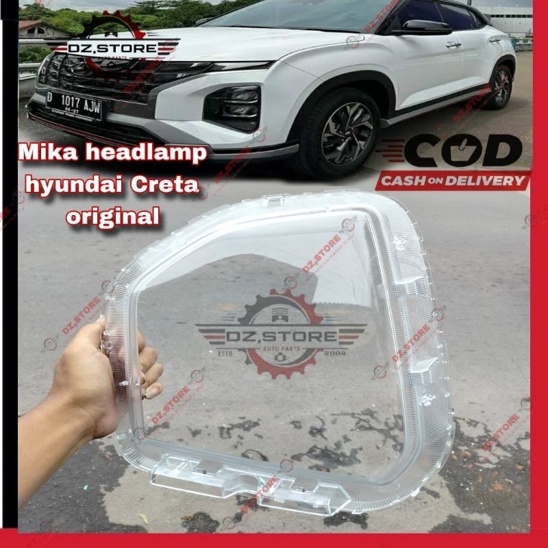 Mika lampu depan headlamp hyundai creta original kiri atau kanan Mika kaca lampu depan hyundai new c