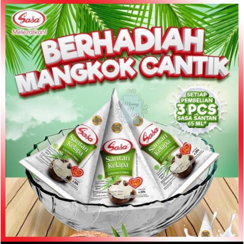 

Santan sasa free mangkok 2paket