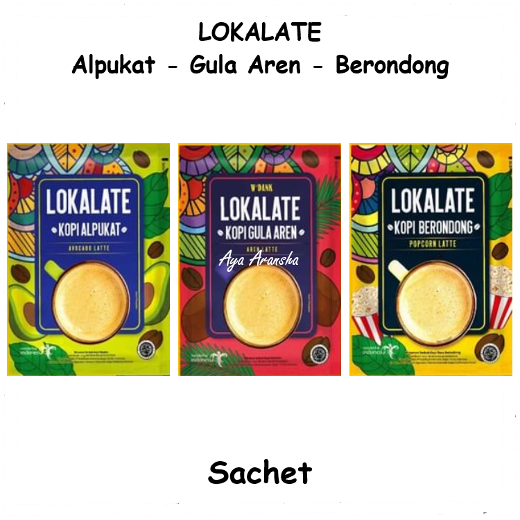 

LOKALATE I Gula Aren - Alpukat - Berondong I Sachet