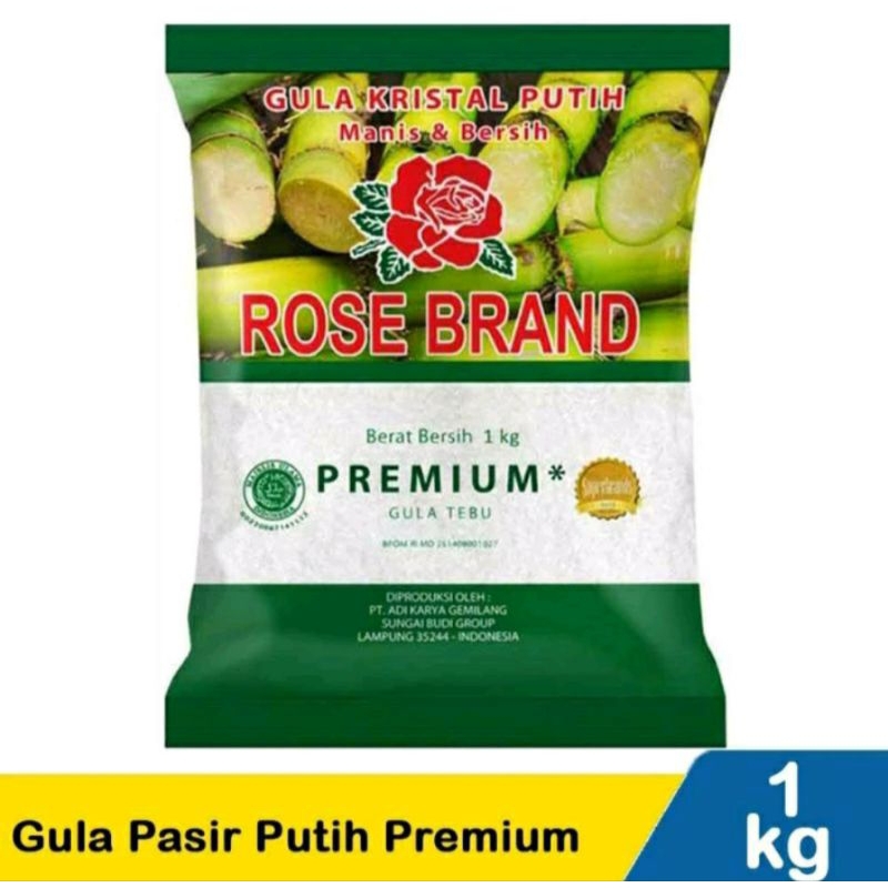 

ROSE BRAND gula pasir premium 1kg