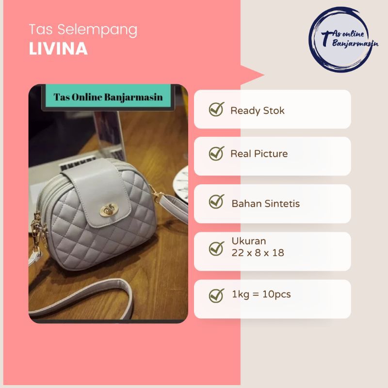 Tas Online Banjarmasin LIVINA - Tas Selempang Wanita