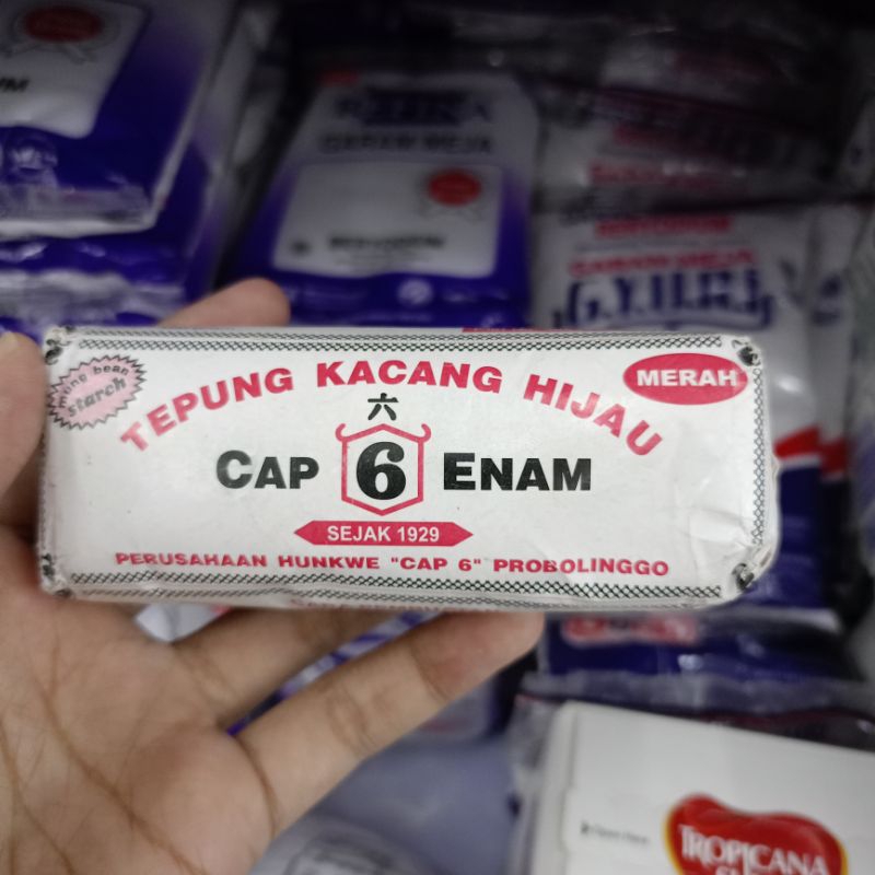 

Tepung Kacang Hijau Cap 6 Enam 100gr | Mung Bean Starch