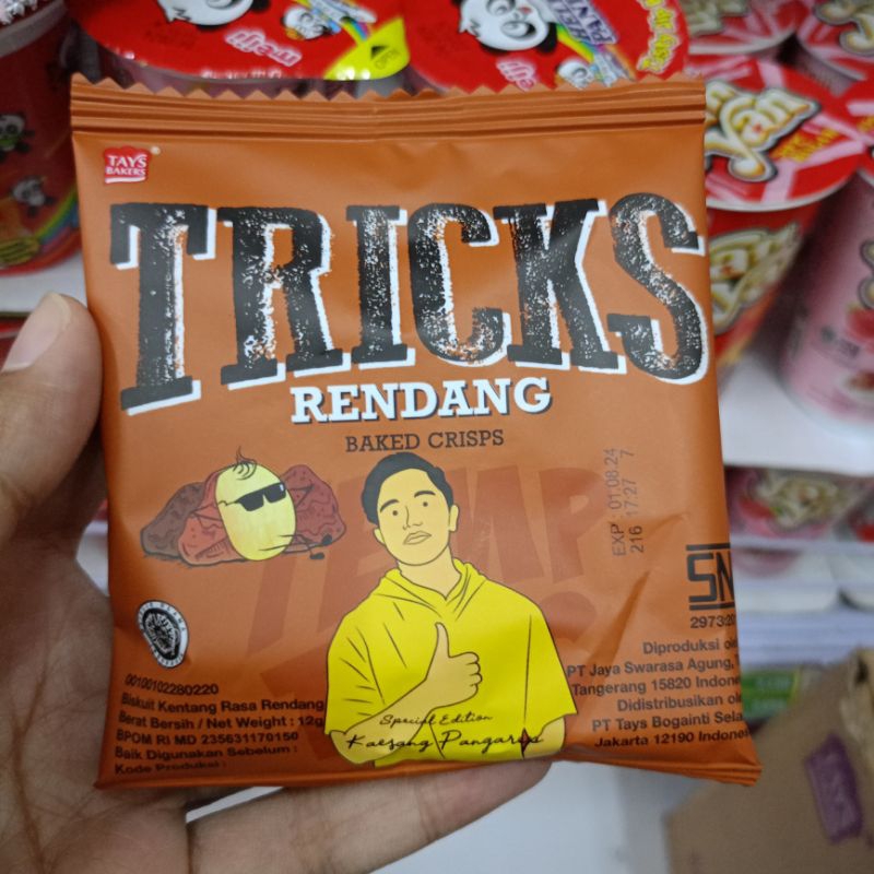 

Tricks Baked Potato Crisps All Varian 12gr | Rendang, Bulgogi, Kimchi