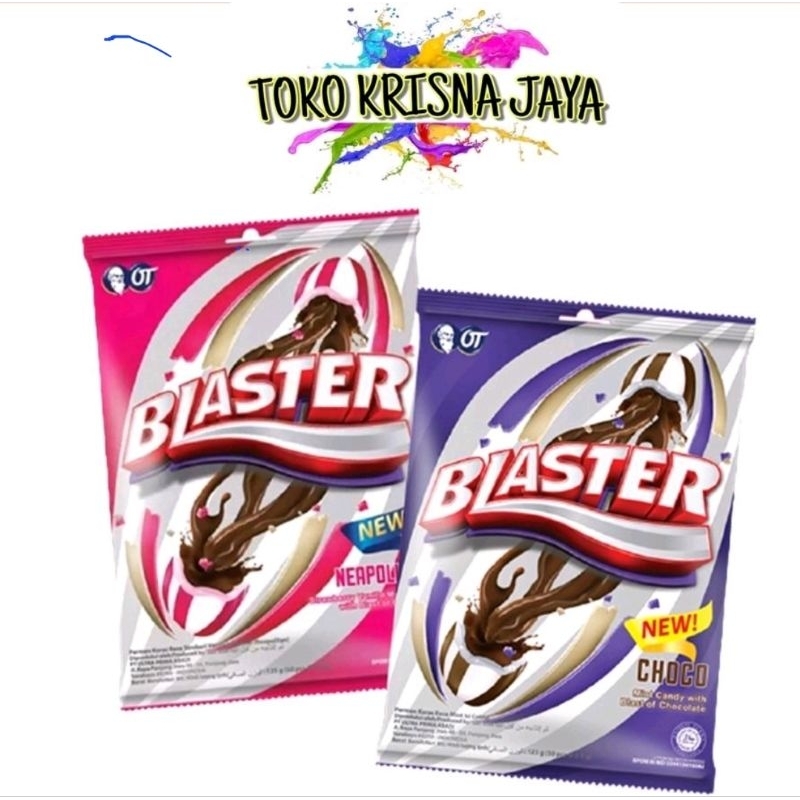 

PERMEN BLASTER NEAPOLITAN | CHOCO | STRAWBERRY VANILLA | CHOCOLATE NETTO 210 GR