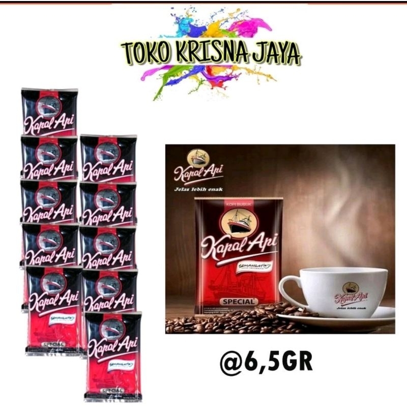 

KOPI KAPAL API SPECIAL SACHET 6,5GR 1 RENCENG ISI 10 BUNGKUS