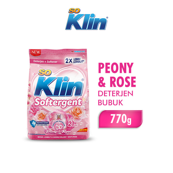 SoKlin Softergent Sabun Cuci Detergent Bubuk 770gr