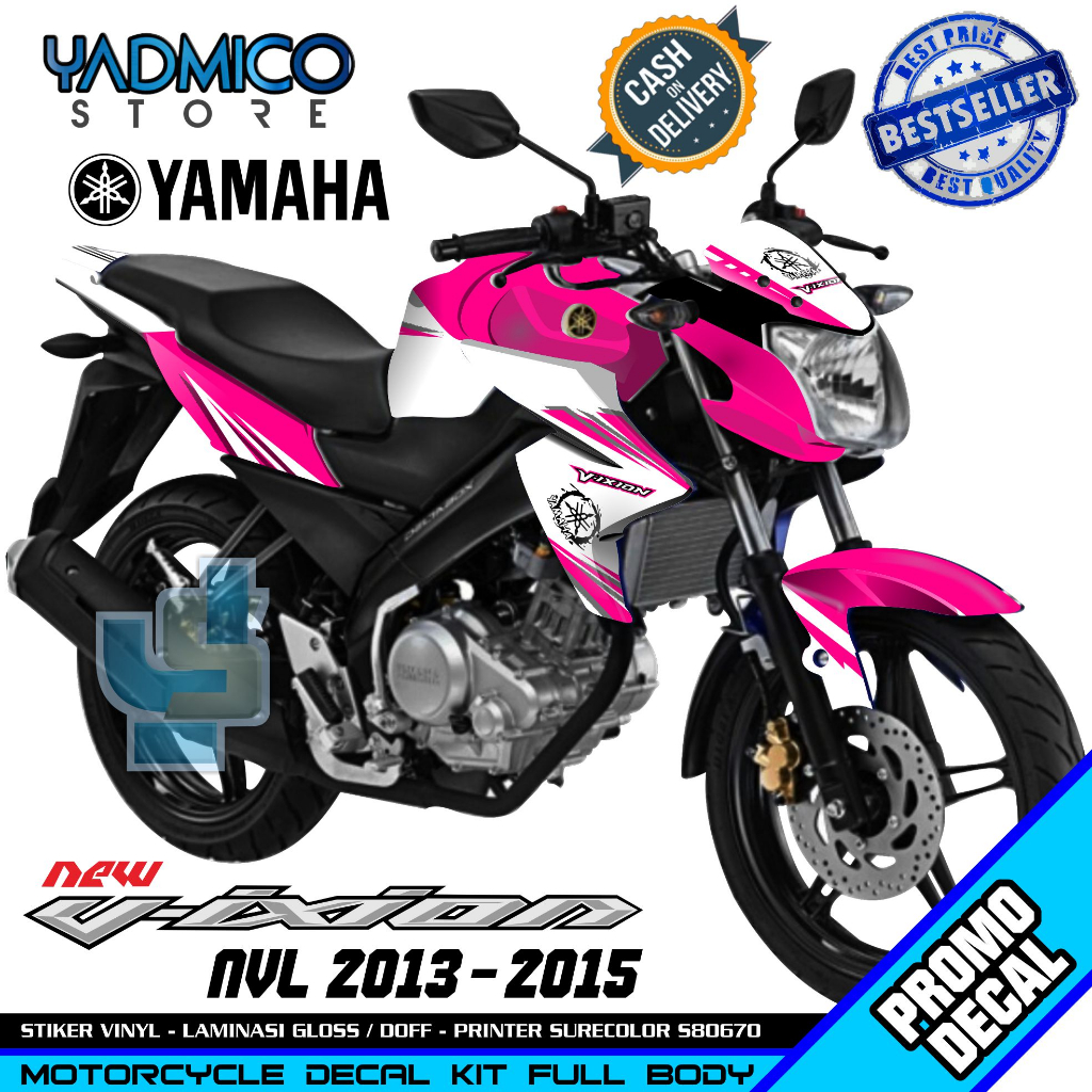 Decal Vixion NVL Full Body - Stiker Motor Vixion New Lightning Full Body - Dekal Vixion New NVL 2013