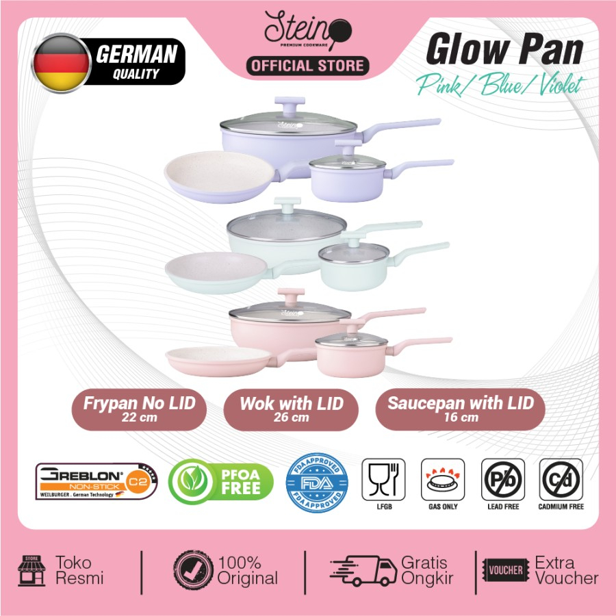 [NEW] GLOWPAN SATUAN / ECER Stein Cookware Glow Pan ORIGINAL STEINCOOKWARE