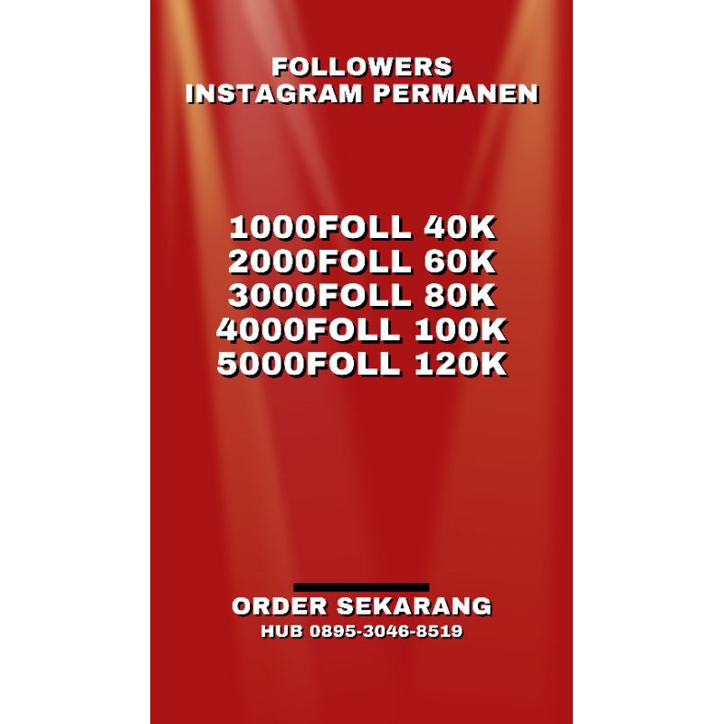 Followers IG permanen bergaransi