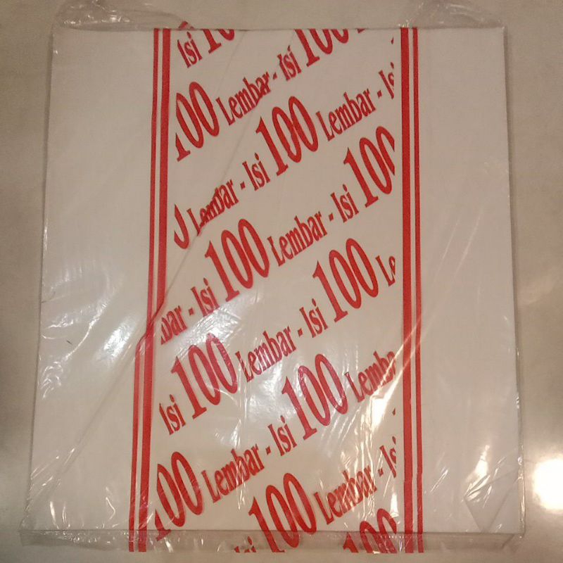 

Kertas pembungkus nasi,kertas KFC UK 25x27