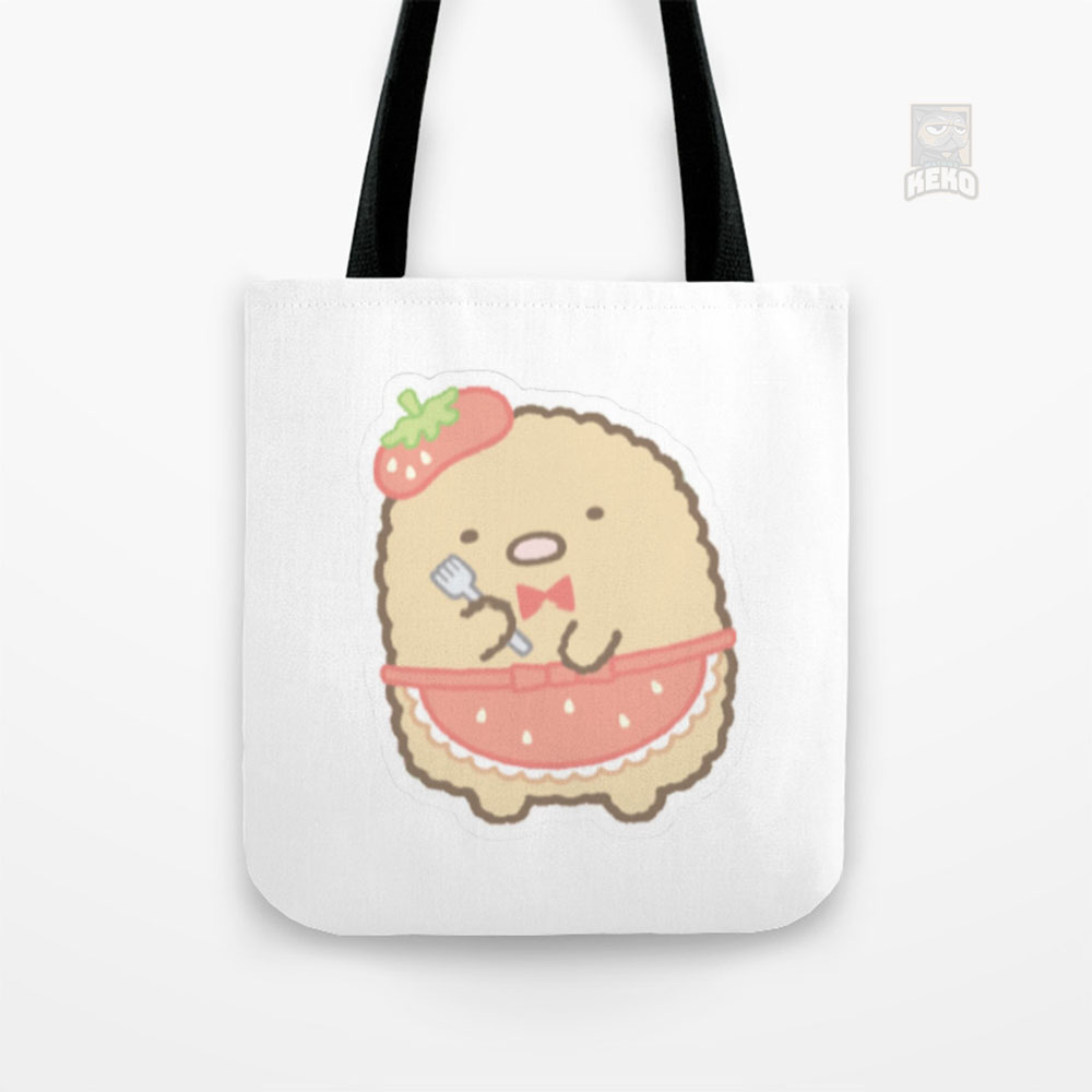 sumikko gurashi strawberry Tote Bag Kanvas