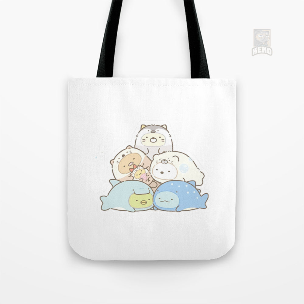 sumikko gurashi animals Tote Bag Kanvas