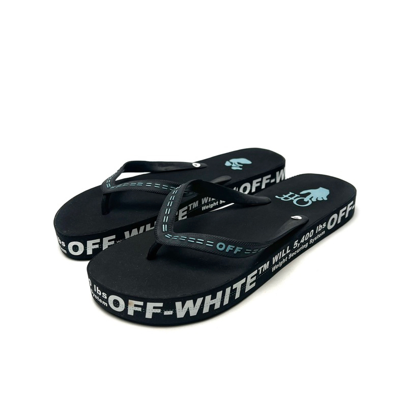 sandal off white flip flop black original