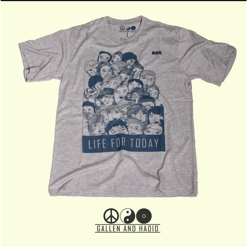 Gallen Tshirt Life For Today Grey Tees Katun