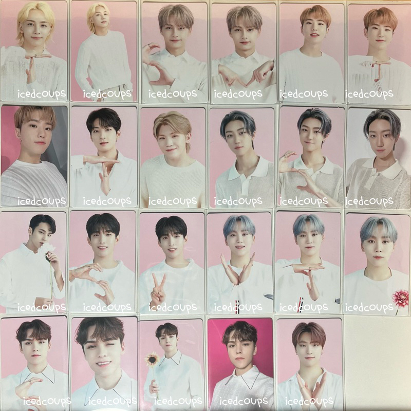 seventeen cafe tc / jeonghan jun hoshi wonwoo woozi the8 mingyu dk seungkwan vernon dino / trading c