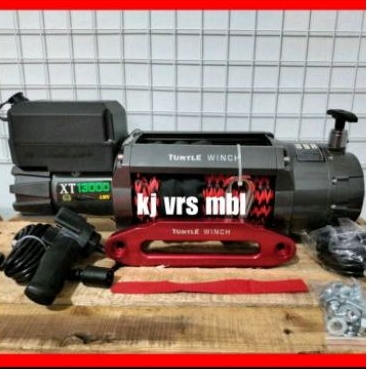Winch Turtle Derek Tali Plasma Rope Kapasitas 13000 LBS 7 Ton
