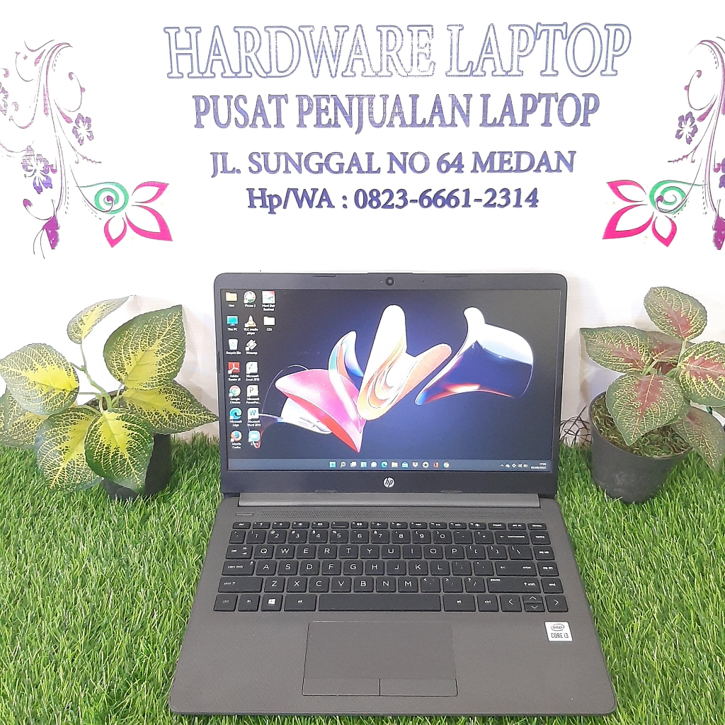 GRANSI 2 BLN LAPTOP HP 240 G8  CORE I3-1005G1 4GB SSD 256GB