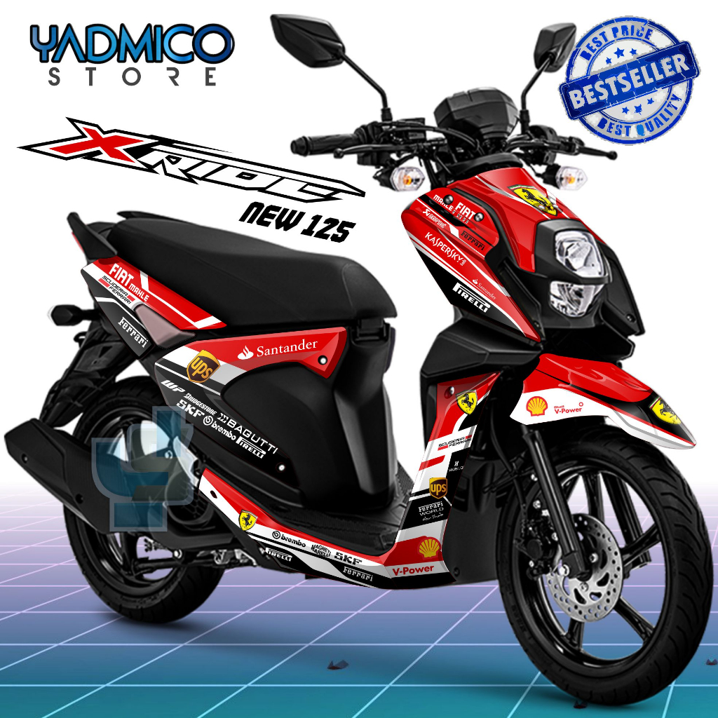 Decal X Ride 125 Full Body - Stiker Motor XRide 125 Full Body - Dekal X Ride 125 Full Body - Stripin