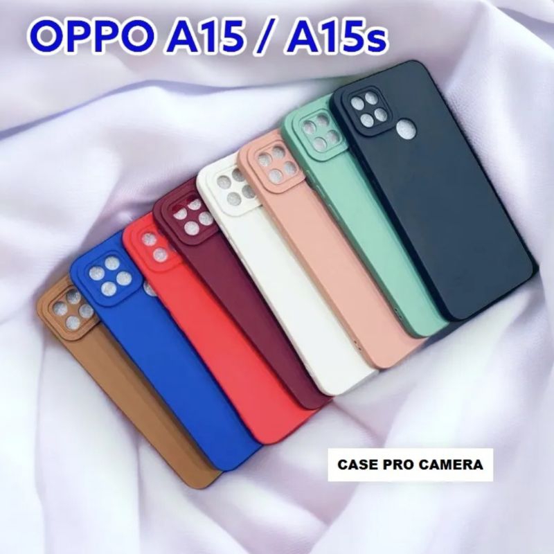 Case pro camera silikon karet Oppo A15 Oppo A15s full karet