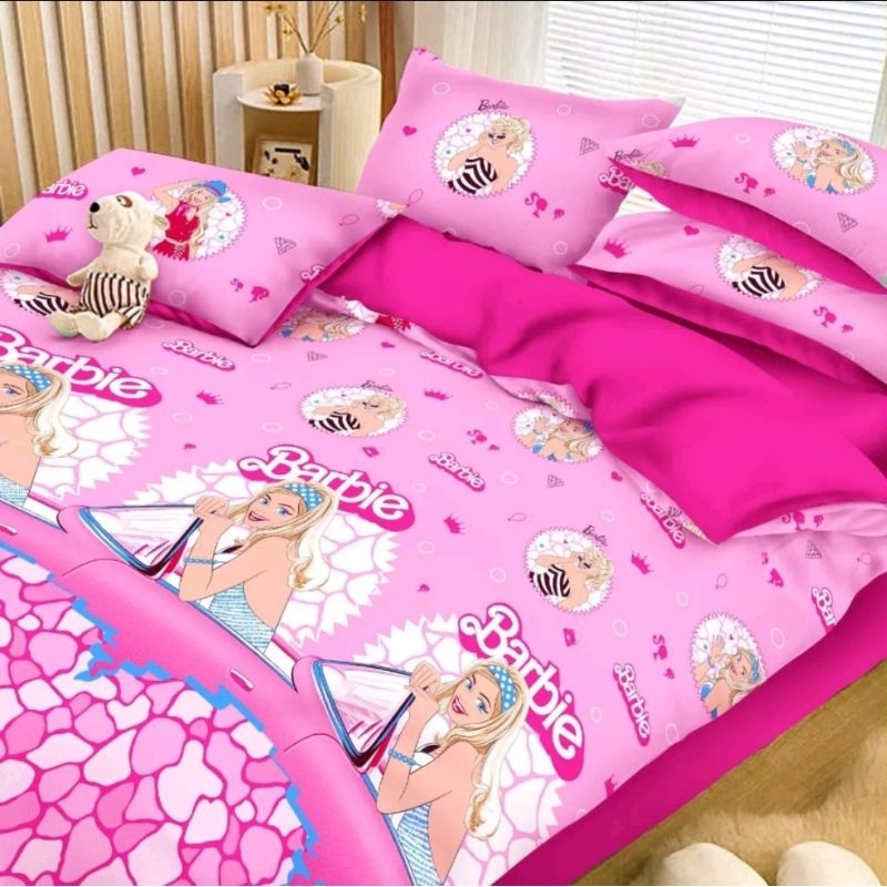 Sprei Katun Barbie Pink
