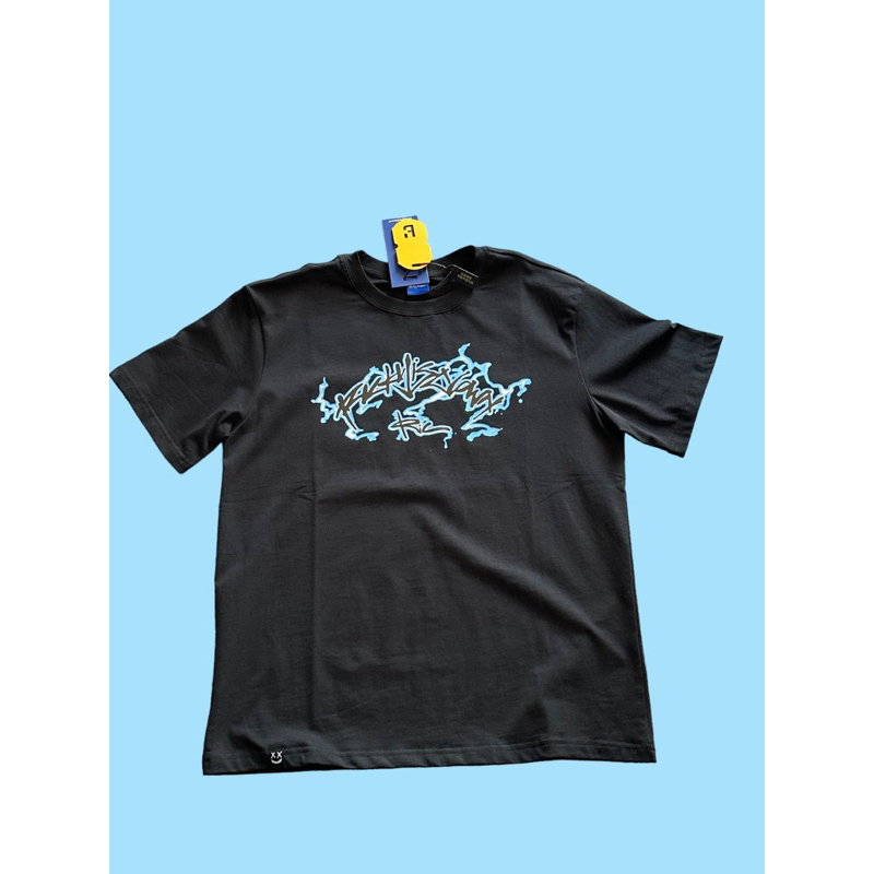 Ricky is clown smile blue t shirt