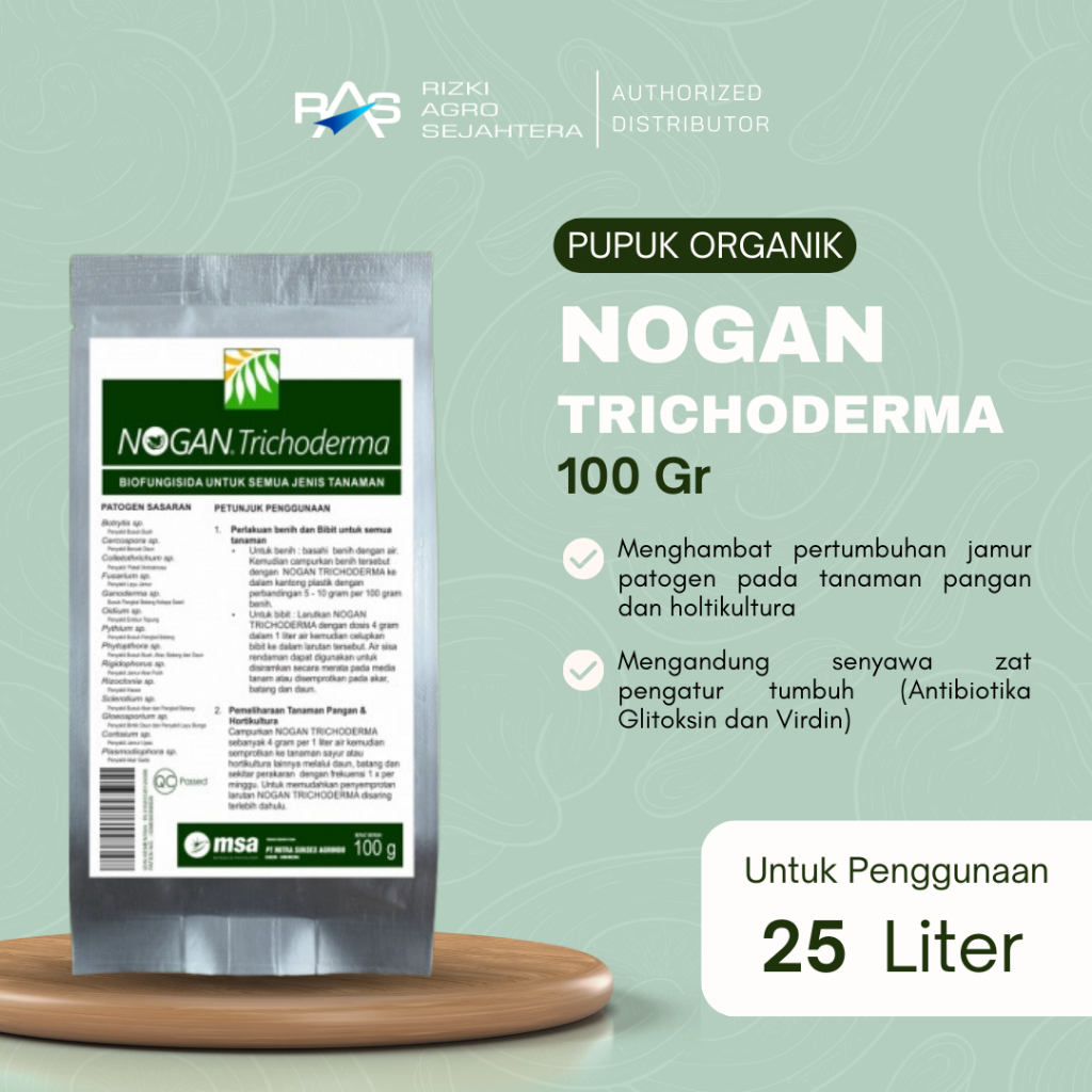 Pupuk Organik Segala Jenis Tanaman Nogan Trichodherma Biofungsida 100 Gr