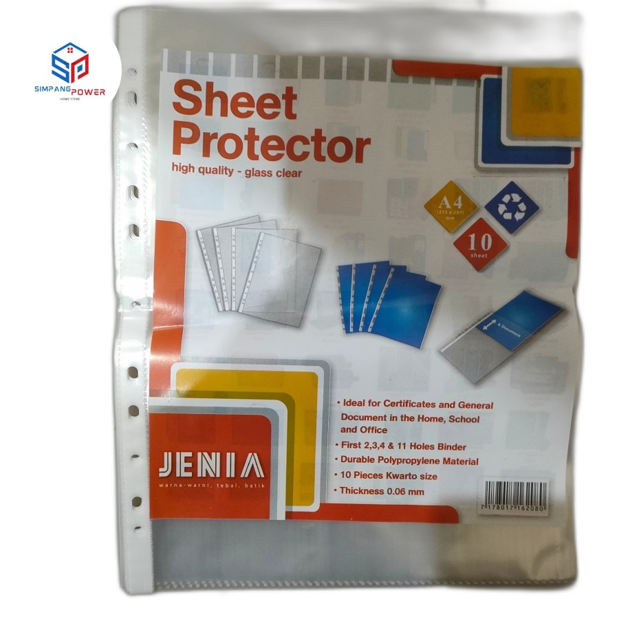 

Sheet Protector A4 / Plastik pelindung Tranparan