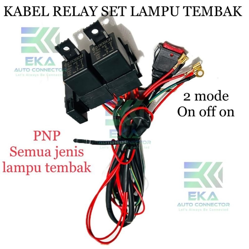 KABEL RELAY SET LAMPU TEMBAK MOTOR MOBIL