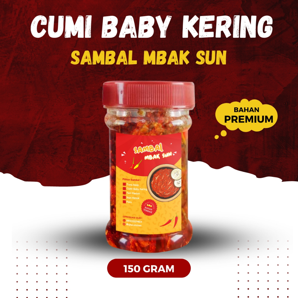 

Sambal Cumi Pedas Baby By Mbak Sun 150 Gram