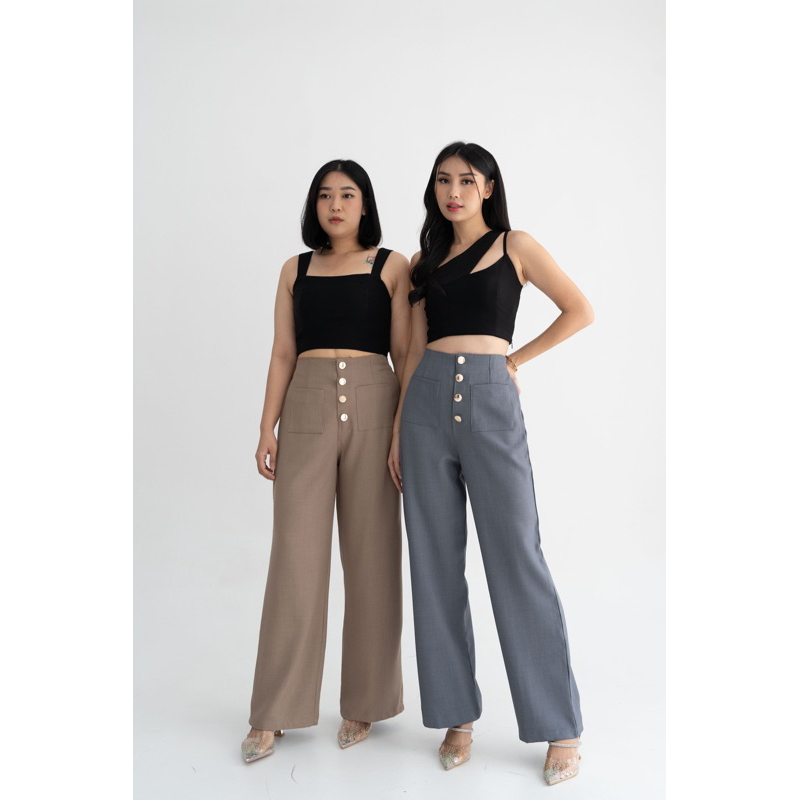 IWEARGRACIE - FLO CULLOTE PANTS / CELANA HIGHWAIST / CELANA PANJANG WANITA / CELANA KERJA