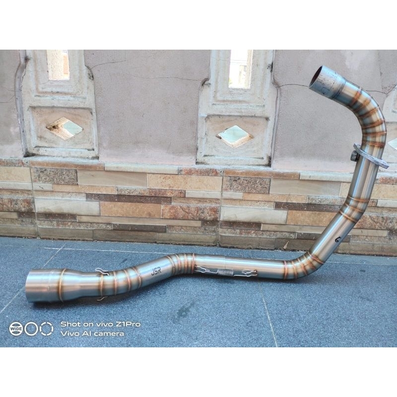 Pipa leher benelli evo - leheran knalpot benelli evo 200