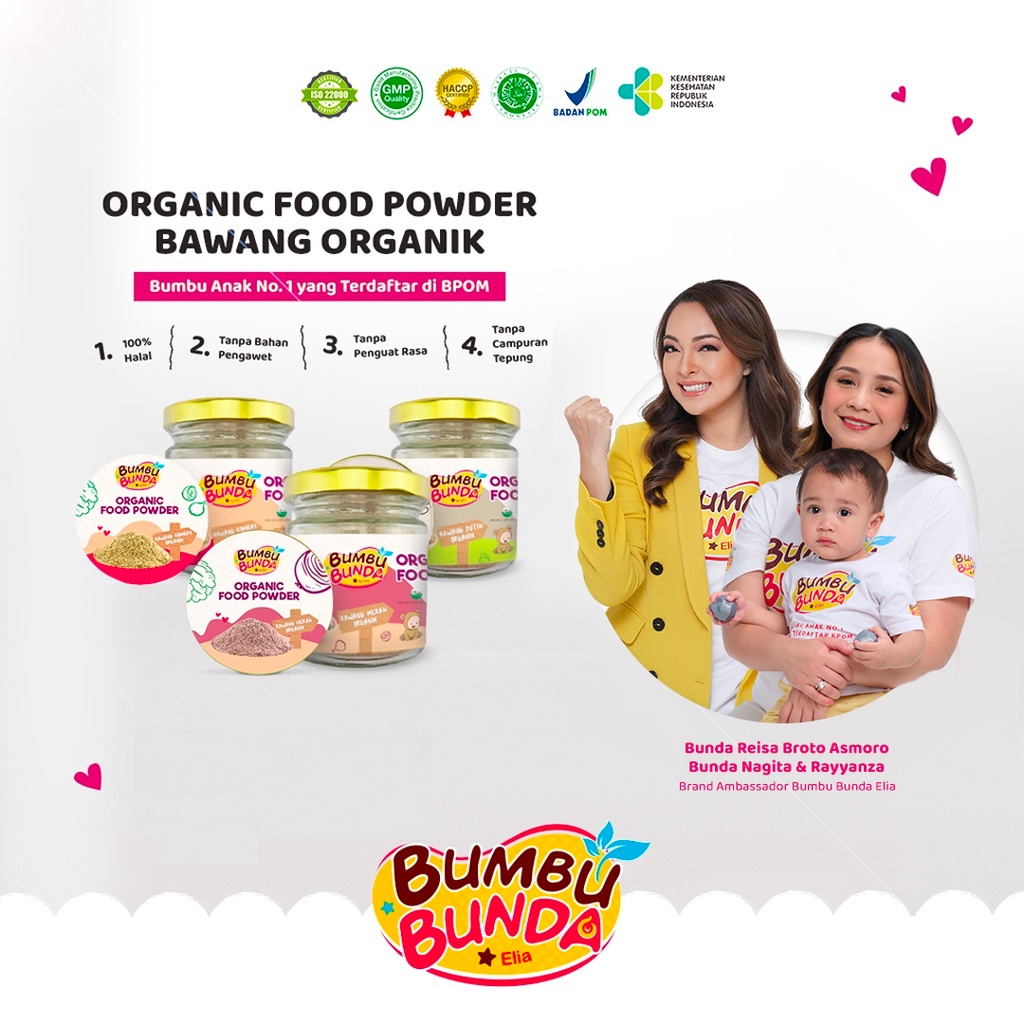 

Kaldu MPASI Bayi Bumbu Bunda Elia Organic Food Powder Bawang
