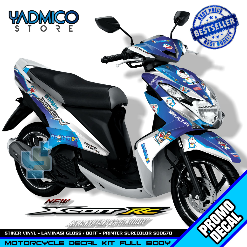 Decal Xeon RC Full Body - Stiker Motor Xeon RC Karbu Full Body - Decal Hologram Xeon RC Full Body - 