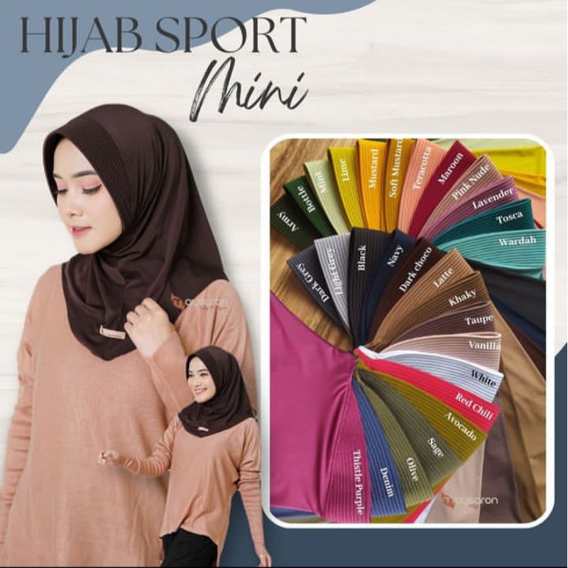 MAYSARON HIJAB SPORT ORIGINAL MINI//HIJAB OLAHRAGA BY MAYSARON