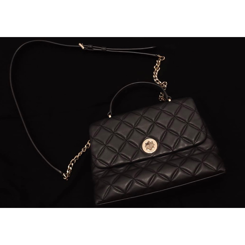 PL kate spade natalia quilted medium flap bag